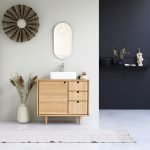 JONAK - Vintage Ahşap Banyo Lavabo Dolabı